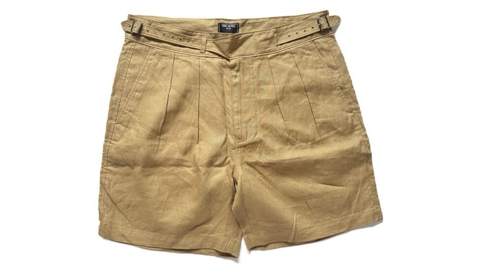 Todd Snyder Gurkha Shorts Size 36 New 100% Linen